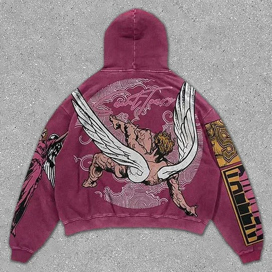 3D Graphic Oversized Hoodie