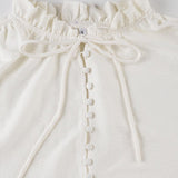 Chic Elegant Deep V Tie Ruffle Sleeve Mini Dress