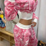 Retro Camouflage Slim Fit Hoodie