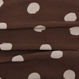 Polka Dot Ruched Bodycon Mini Dress