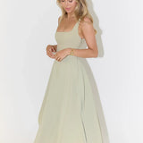 Yade | High-Waisted Midi Dress