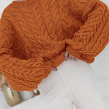 Vintage Chunky Knit Cable Sweater