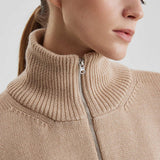 Cozy Half Zip Knit Sweater