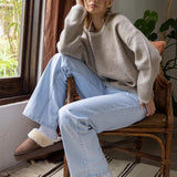 Colorblock Crew Neck Knit Sweater