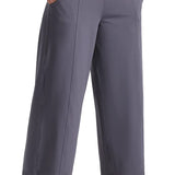 Lounge Yoga Capris Pants Bootleg Tummy Control High Waist Workout Flare Crop Pants