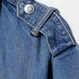 Belted Patchwork Denim Jacket