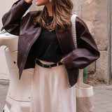 Chic Zipper Long Sleeve Jacket