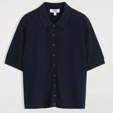 Short Sleeve Polo Cardigan