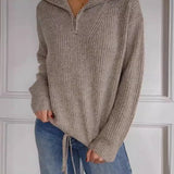 Casual Drawstring Pullover Sweater