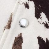 Casual Cow Print Street Jacket