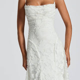 Chiffon Backless Spaghetti Strap Maxi Dress