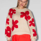 Pullover Floral Detail Sweater
