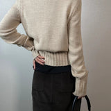 Thick Turtleneck Knit Sweater