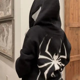 Gothic Y2K Oversized Zip Hoodie
