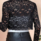 Crochet Lace Shrug Cardigan