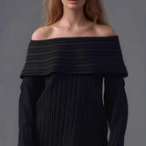 Sexy Off Shoulder Knit Sweater