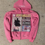 Graphic Zip-Up Street Hoodie