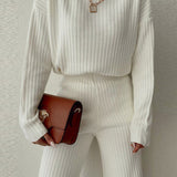 Chic High Neck Knit Sweater