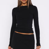 Hard To Please Mini Skort Black