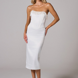 Roxanna - Sleeveless Corset Midi Dress