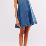 Sunset Stroll Denim Mini Dress