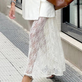 Stylish Cardigan Jacket & Lace Skirt - Set