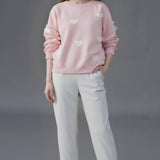 Heart Jacquard Knit Sweater
