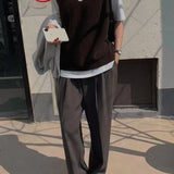 Fashionable Sleeveless Knit Sweater