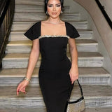 Rhinestone Bandage Party Dress