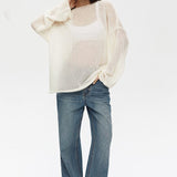 Lightweight Hollow Knit Sweater