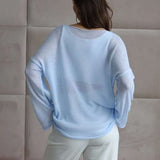 Lightweight Hollow Knit Sweater