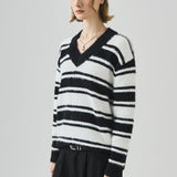 Loose Fit V Neck Knit Sweater