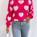 Love Heart Crewneck Sweater