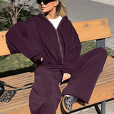 Vintage Hooded Sweatshirt and Jogger Two Piece Set
