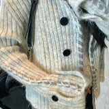 Handmade Knit Cardigan Sweater