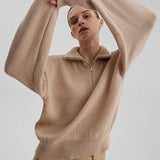 Cozy Half Zip Knit Sweater