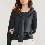 Shawl Layered Knit Cardigan