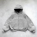 Retro Graphic Oversized Hoodie