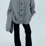 Loose Fit Drawstring Sweater
