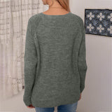 Women Loose Casual Pullover Knit Sweater Boat Neck Long Sleeve Winter Keep Warm Sweater Tops
