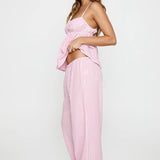 Striped Loose Cami Long Pants Two Piece Set