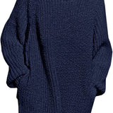 Women's Loose Turtleneck Oversize Long Pullover Sweater Dress