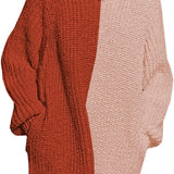 Women's Loose Turtleneck Oversize Long Pullover Sweater Dress