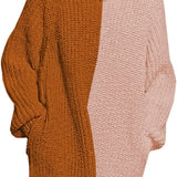 Women's Loose Turtleneck Oversize Long Pullover Sweater Dress