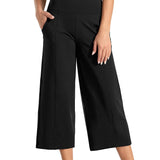 Lounge Yoga Capris Pants Bootleg Tummy Control High Waist Workout Flare Crop Pants