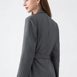 Belted Oversized Casual Blazer