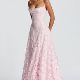 Chiffon Backless Spaghetti Strap Maxi Dress
