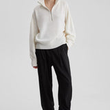 Cozy Half Zip Knit Sweater
