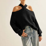 Chic Pullover Off Shoulder Sweater