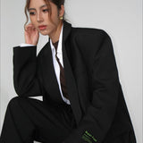 Retro Loose V-Neck Blazer
